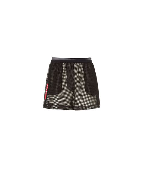 prada mesh shorts|Prada Shorts For Women .